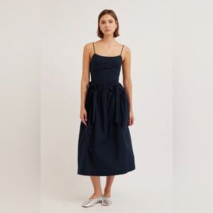 Damson Madder Penelope Dress in Navy
